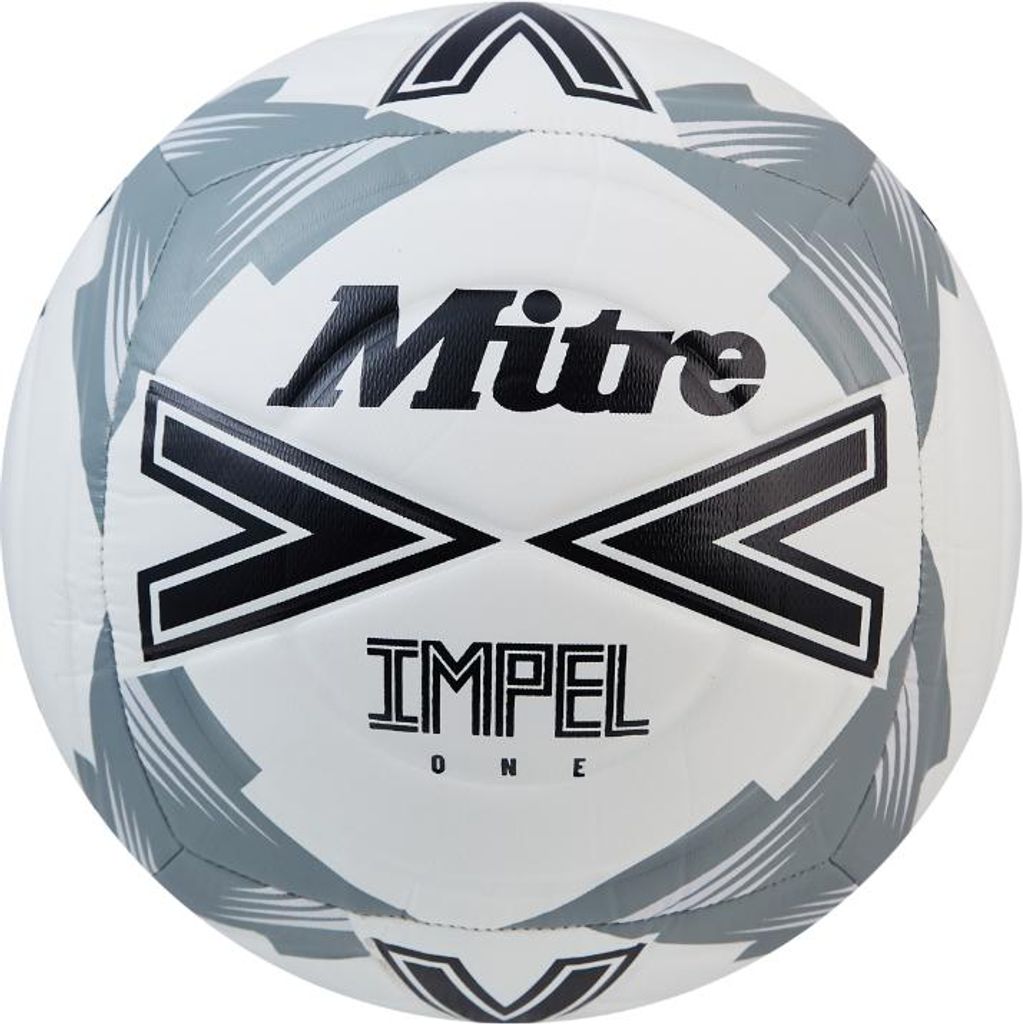 Mitre Fußball Trainingsball weiß schwarz grau Größe 4 langlebig