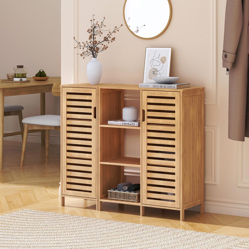 Meuble d'appoint « Hakseri » en 2 parties, avec 2 portes à Image du produit 