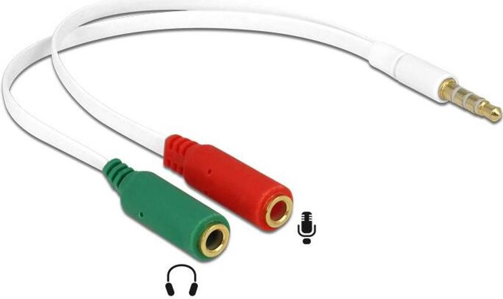 Delock 65447 DELOCK Adapter Kabel 3,5mm stereo -> 2x Productafbeelding 