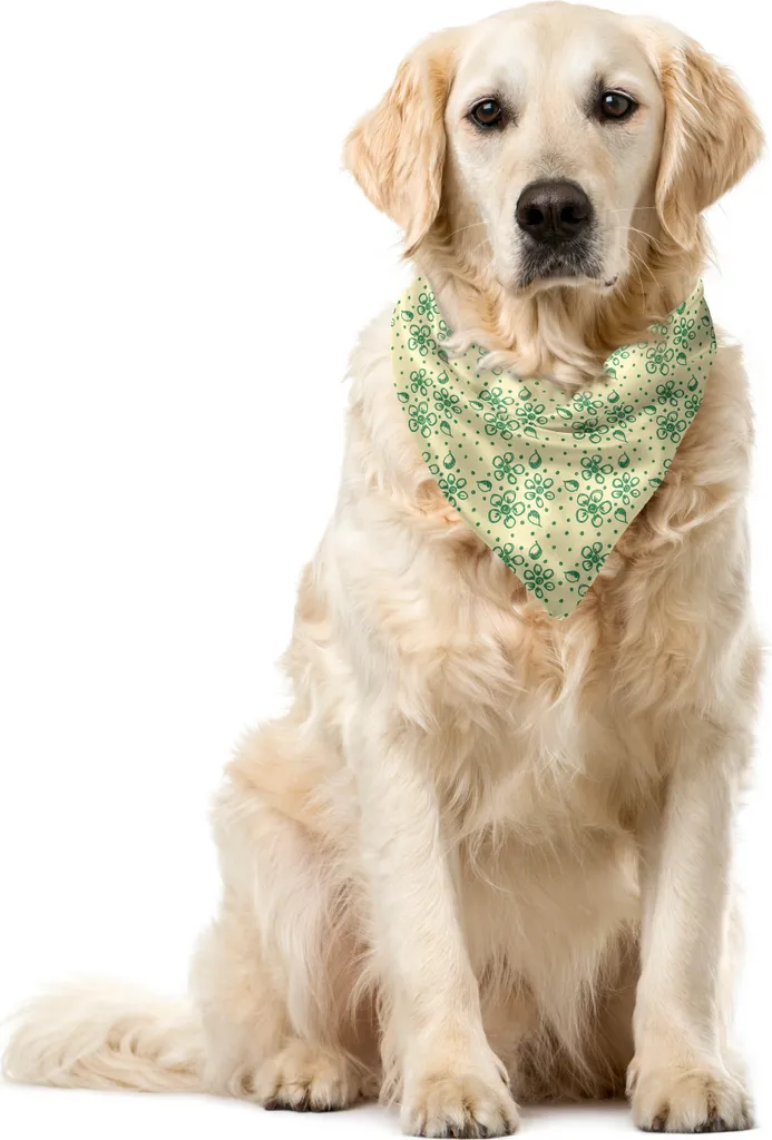 Regalo Originale per Cani: Bandana ABAKUHAUS Foglie e Pois 55cm