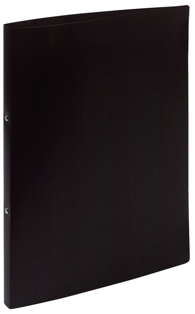 Classeur à anneaux en PP avec 2 anneaux DIN A4 noir Image du produit 