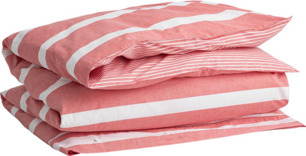 GANT OXFORD STRIPE Bettdeckenbezug einzeln 155x220cm Farbe BRIGHT RED