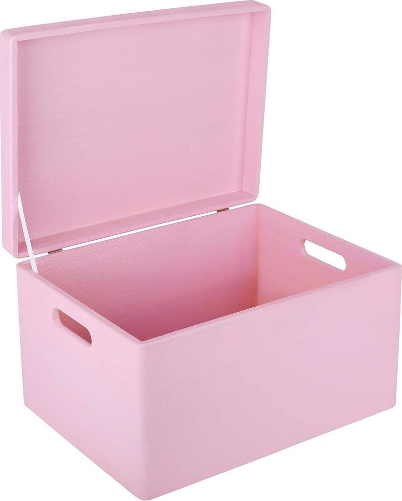 Creative Deco Růžová Dřevěná Krabice s Víkem a Uchy | 40 x Obrázek produktu 