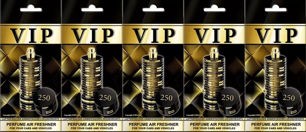 5x zapach samochodowy VIP-250, samochodowy odświeżacz Zdjęcie produktu 
