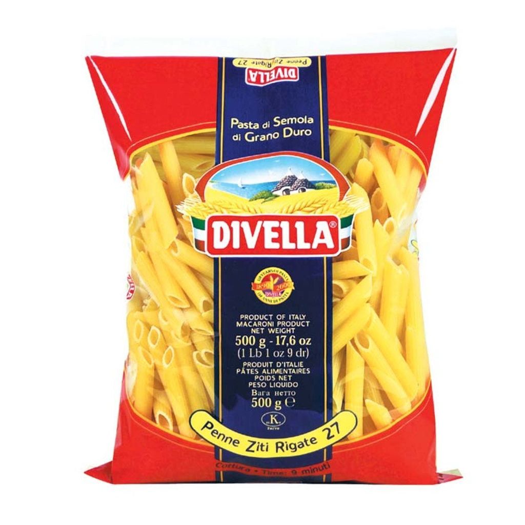 Divella Penne Ziti Rigate No. 27 Makaron Oryginalny z Włoch Zdjęcie produktu 