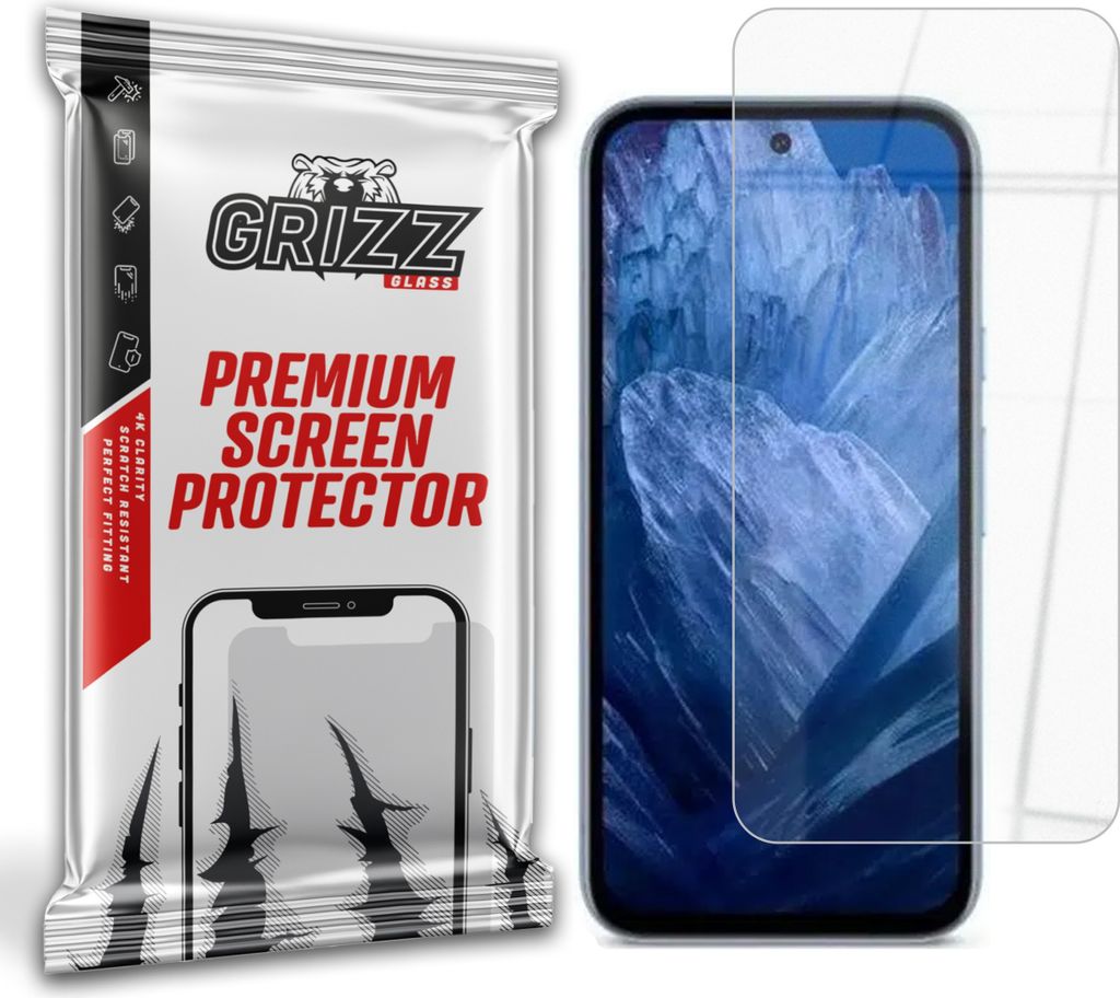 Hybriertes Glas GrizzGlass HybridGlass für Google Pixel 8a