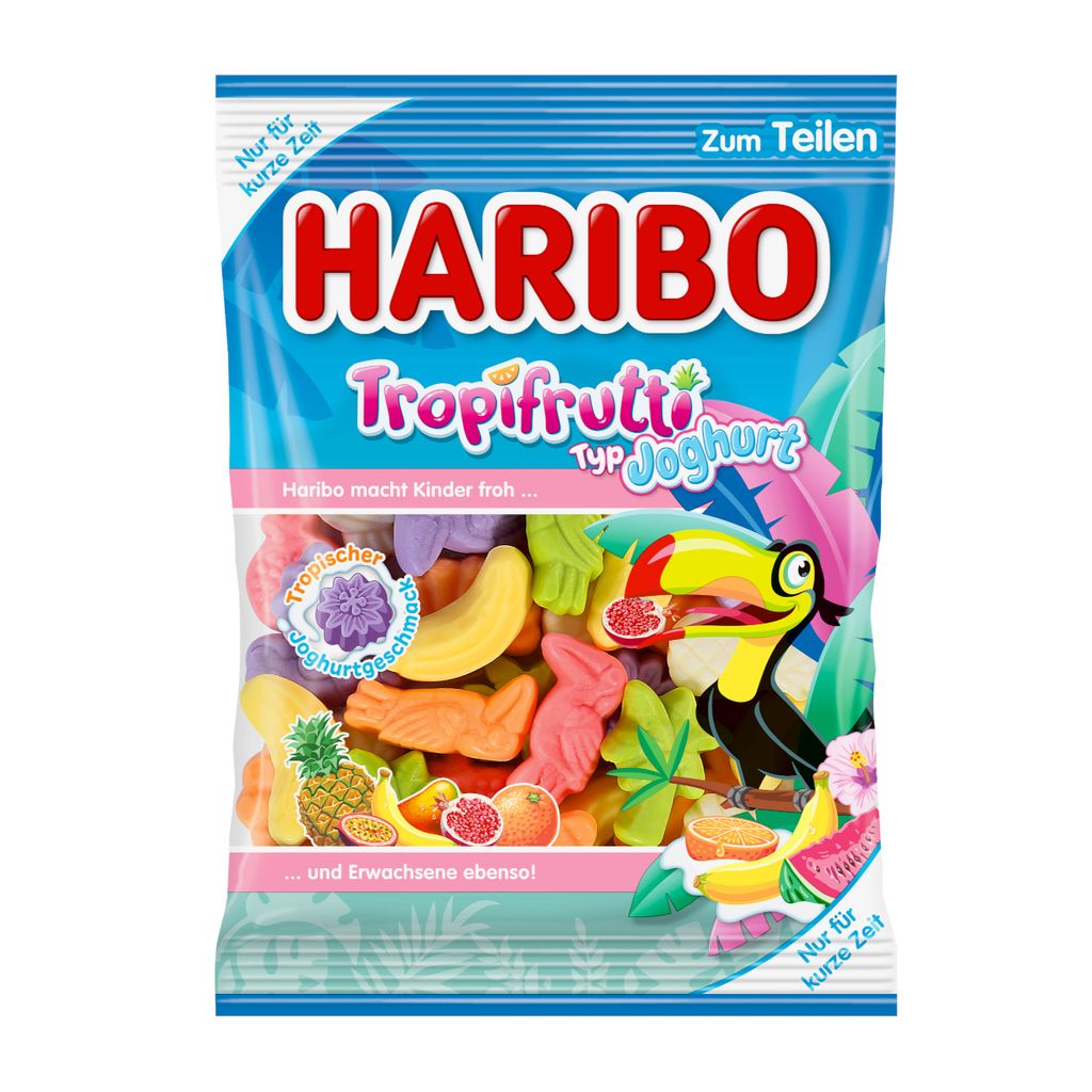 Haribo Tropifrutti Typ Joghurt köstliche Variation Beutel Produktbild 