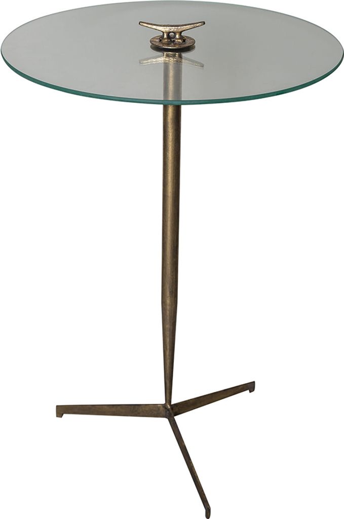 PTMD Beistelltisch mit Glasplatte 66 cm