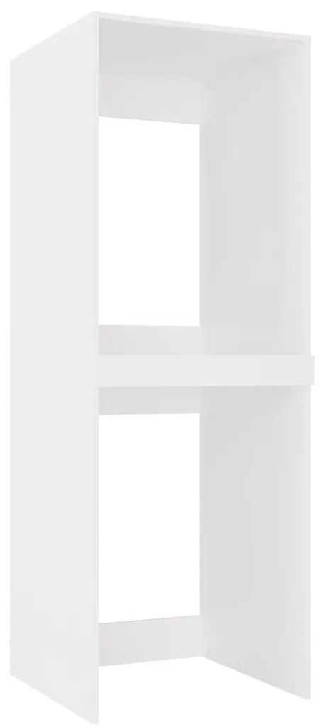 Meuble superposition lave-linge sèche-linge MARGO blanc mat