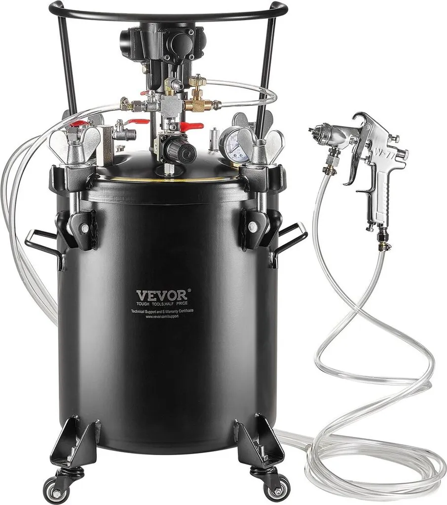 Cuve à peinture sous pression 30L avec mélangeur automatique pneumatique
