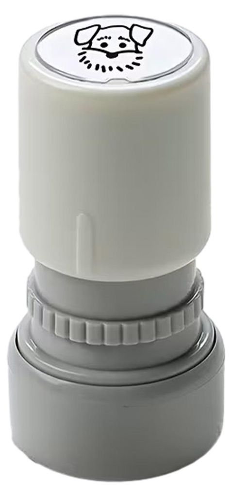 Selbstfärbender Stempel mit Cartoon-Hund, tragbar, zum Basteln von Karten, Umschlägen und Scrapbooking, vorgefärbt, dekorativer Welpenstempel, G...