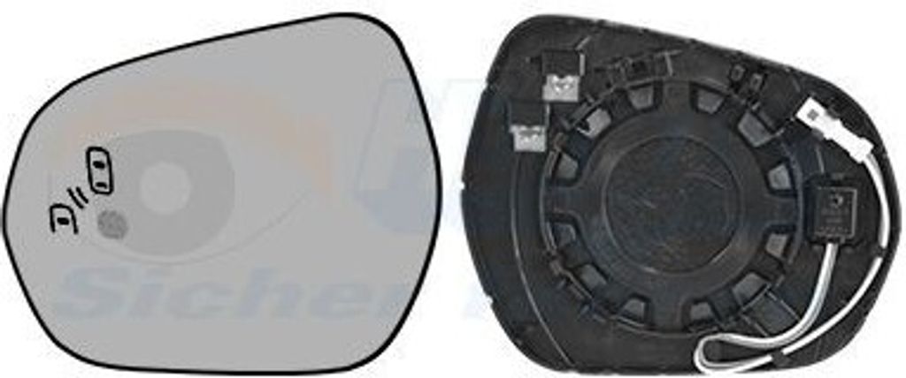 VAN WEZEL 1809837 - OE 2087333 Außenspiegelglas, links für Fiesta VII, Puma