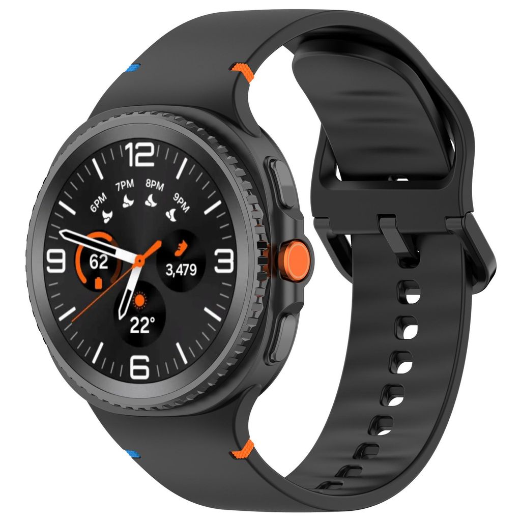 FFO2World Silikon-Sportarmband kompatibel mit Samsung Galaxy Watch 8 / 8 Classic (40/44/46 mm) – Weiches Ersatzband für Alltag & Fitness – Sch...