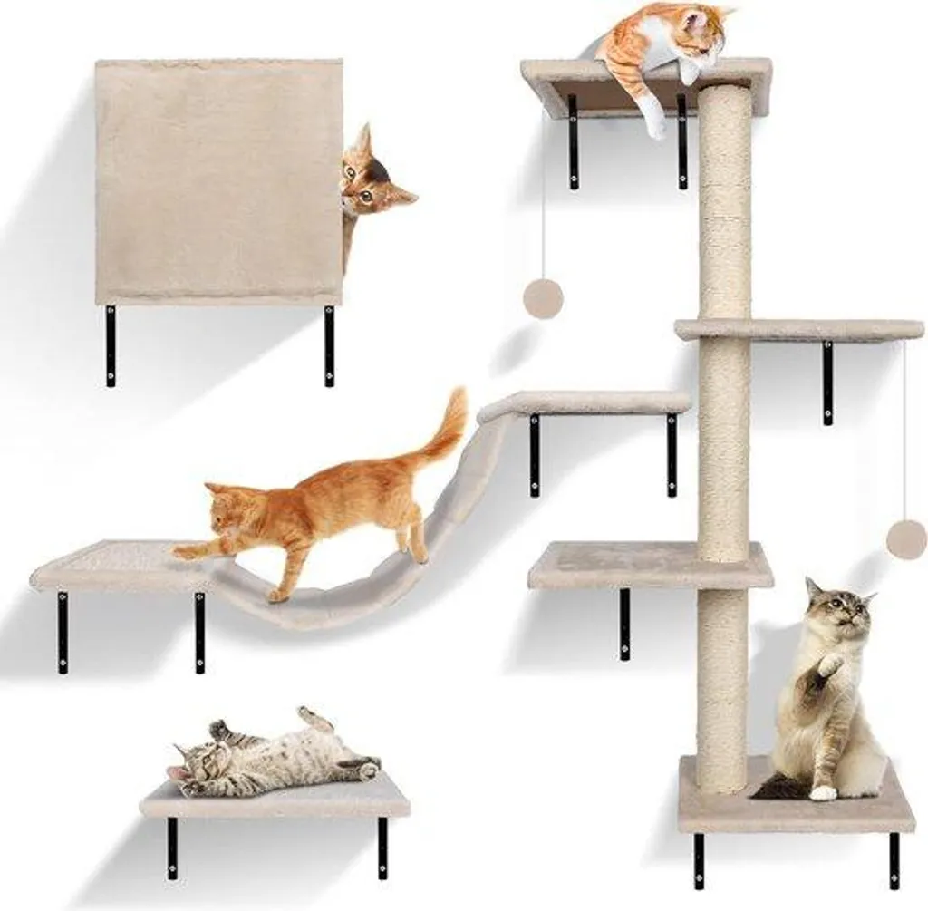 Parcours mural pour chat Aktiv 10 éléments sisal pour grand chat 10kg