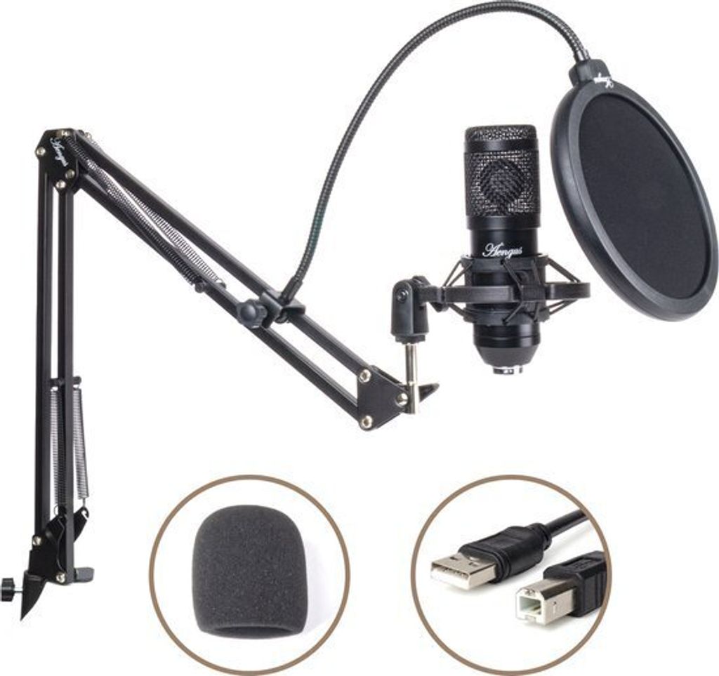 Microphone USB Bundle - Microphone de studio à condensateur Image du produit 