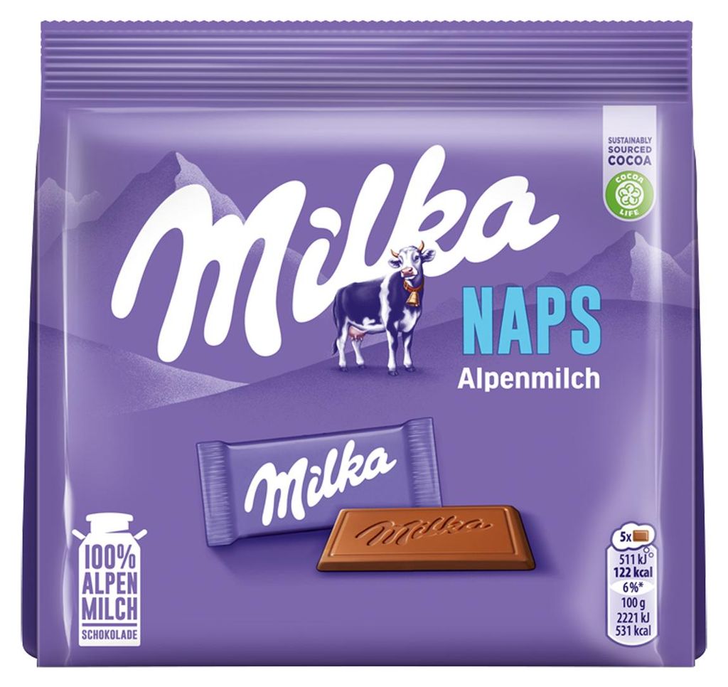 Milka Naps Alpenmilch 119g Produktbild 