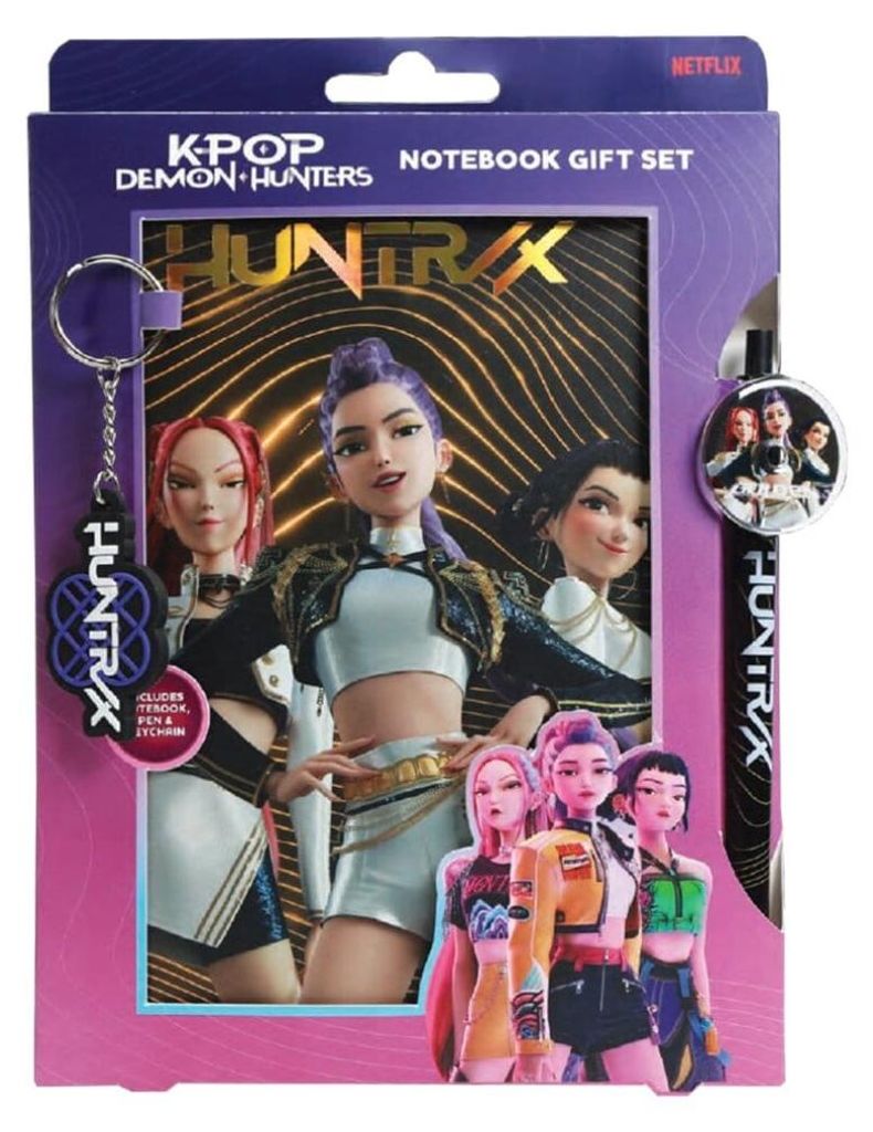 Set regalo con taccuino KPop Demon Hunters - Oro Immagine del prodotto 