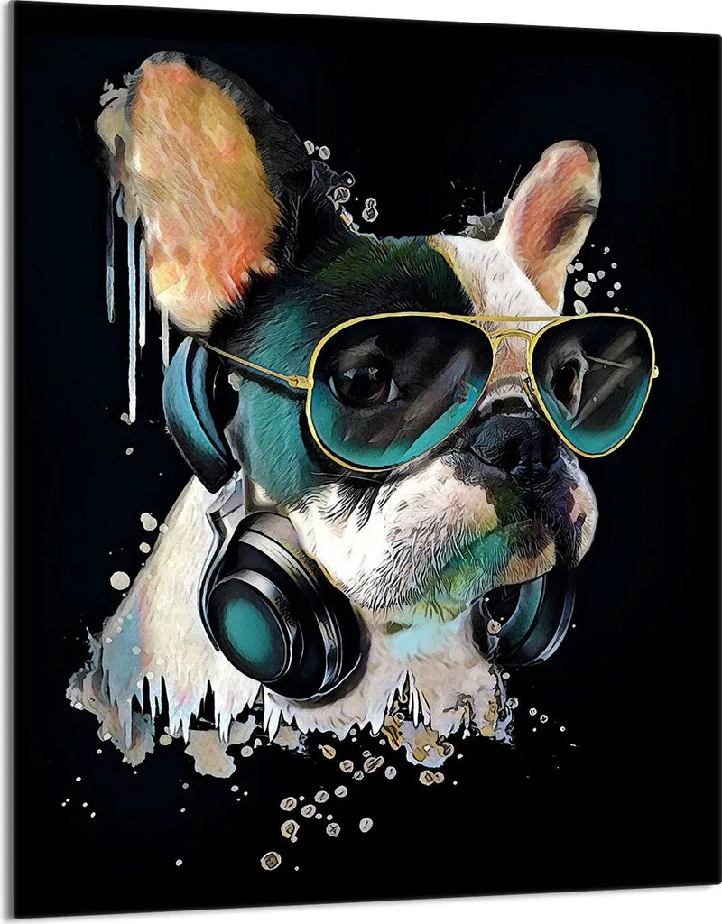 Coprifornelli in Vetro 40x52 Tagliere Cucina Cani Musica Decorativo