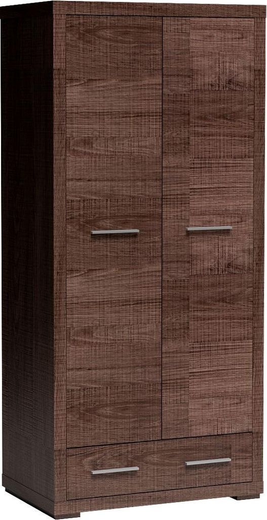 Masseno Drehtürenschrank SALERNO 88/192/54 cm 2-türig Braun
