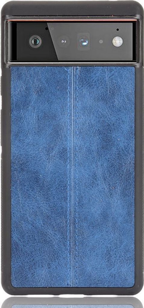 Mobigear Stitch Google Pixel 6 Pro Hülle Backcover - Blau