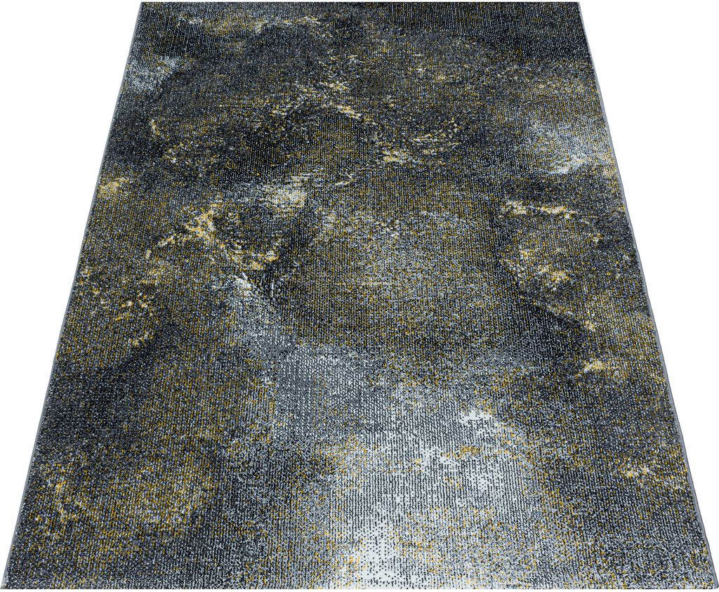 Teppich Läufer Wohnzimmer Gelb 80x150 Ombre Design aus Polypropylen