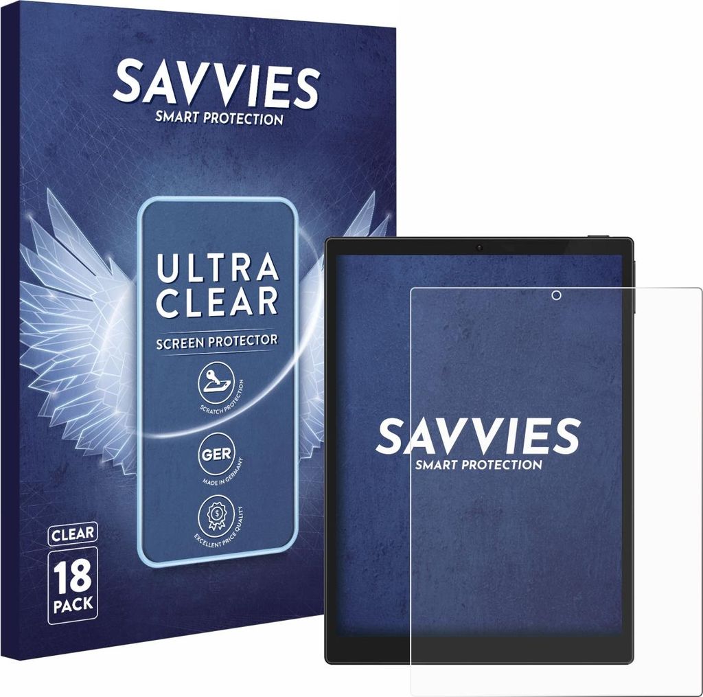 18x Für Hannspree Lumo 7.8 Schutzfolie Savvies Produktbild 