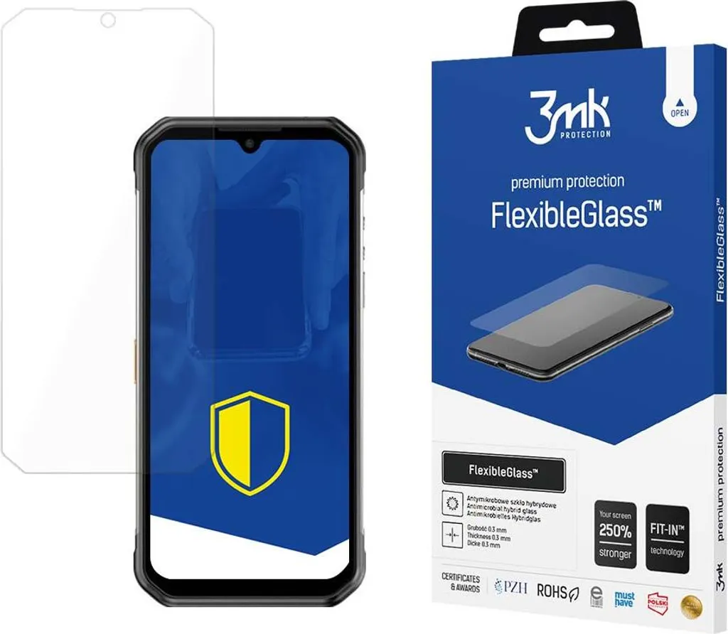 Brotect Pellicola Protettiva In Vetro Ibrido AirGlass Per Ulefone Armor 11T 5G (Posteriore) – Durezza 9H, Anti-Impronta, Facile Installazione – Made In Germany