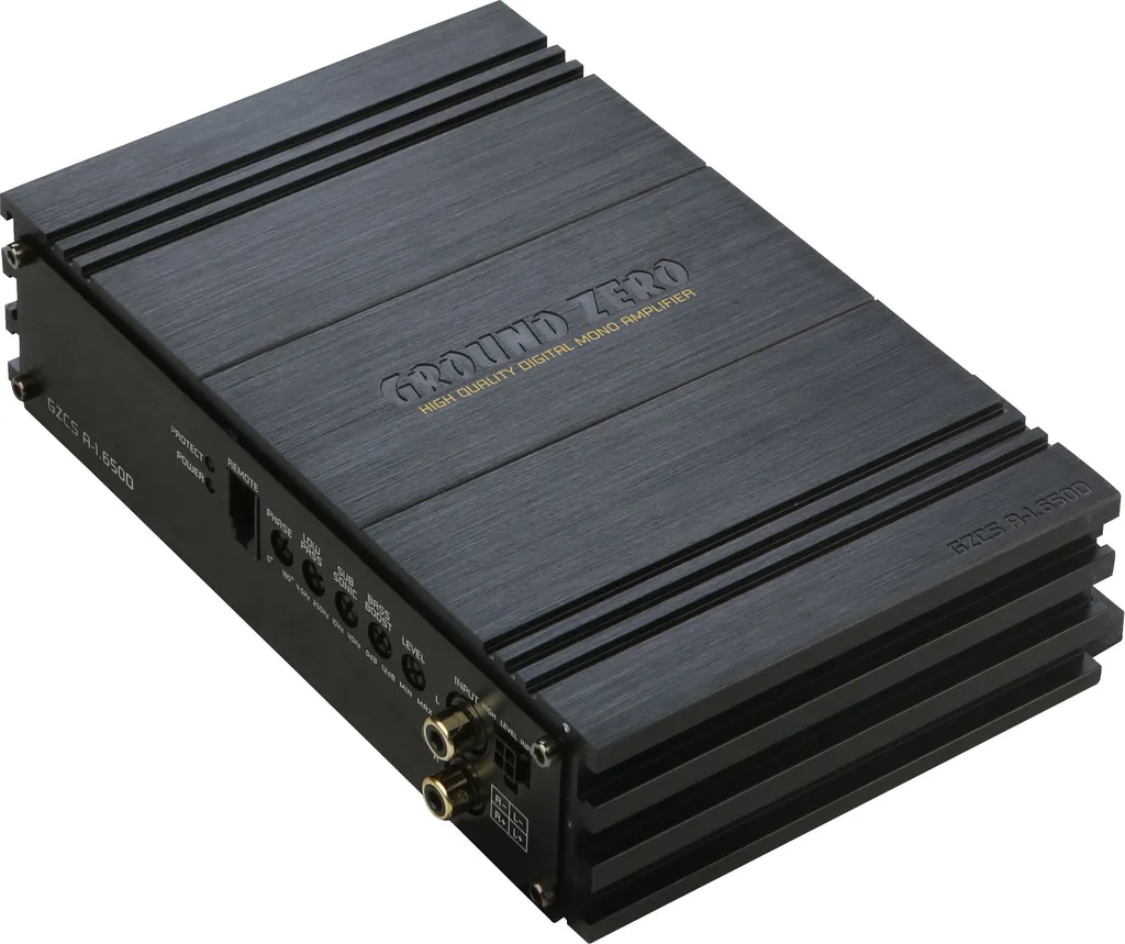 Ampli Classe D Ground Zero GZCS A-1.650D : Puissance et Format Compact