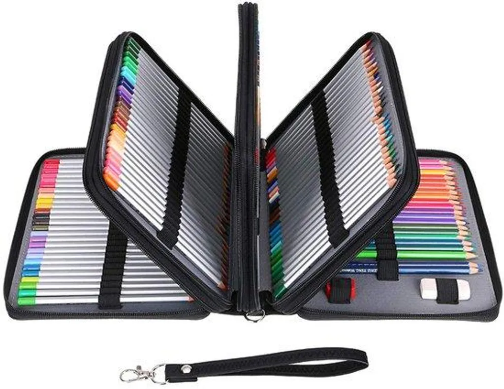 Organiseur de cours en cuir noir 200 pochettes pour l'université