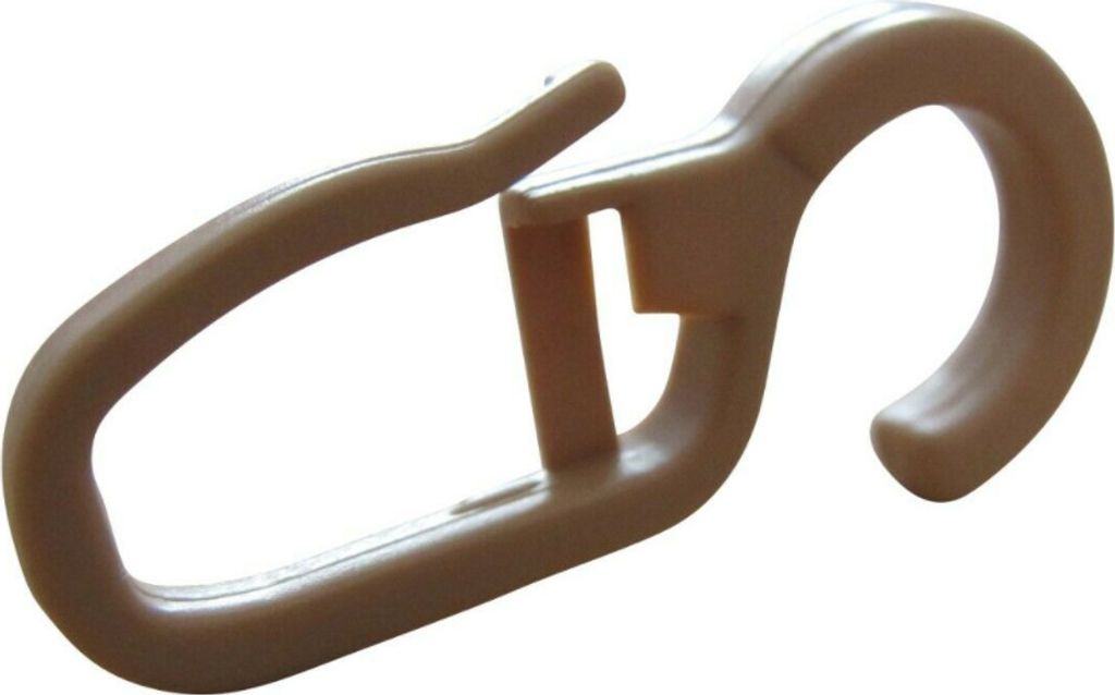 rewagi 5000x Überklipshaken Natur – 10 mm Öse – Gardinenhaken Faltenhaken