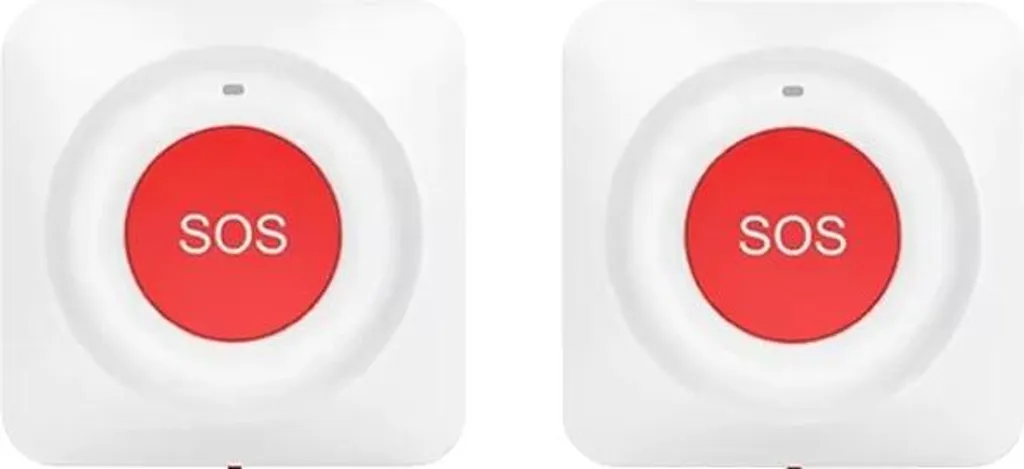 Bouton d'urgence intelligent alarme SOS sans fil connectée - Pack 2