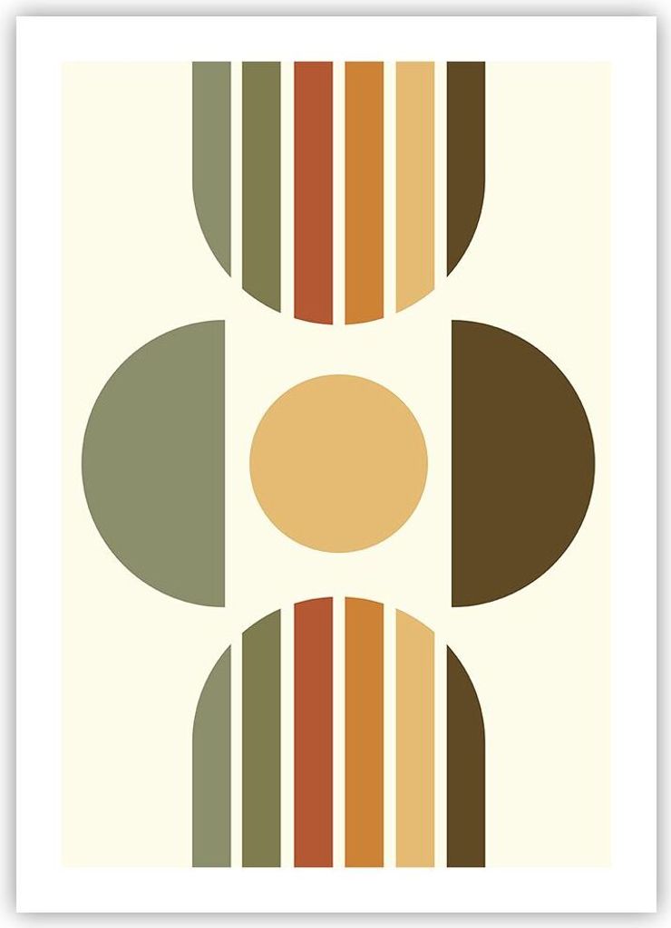 Poster - Poster ohne Rahmen - Modern gemustert minimalistisch - 50x70 cm - Wand Bild - Wanddeko - Wandbilder - Kunstposter - Wandposter - Bilder - ...