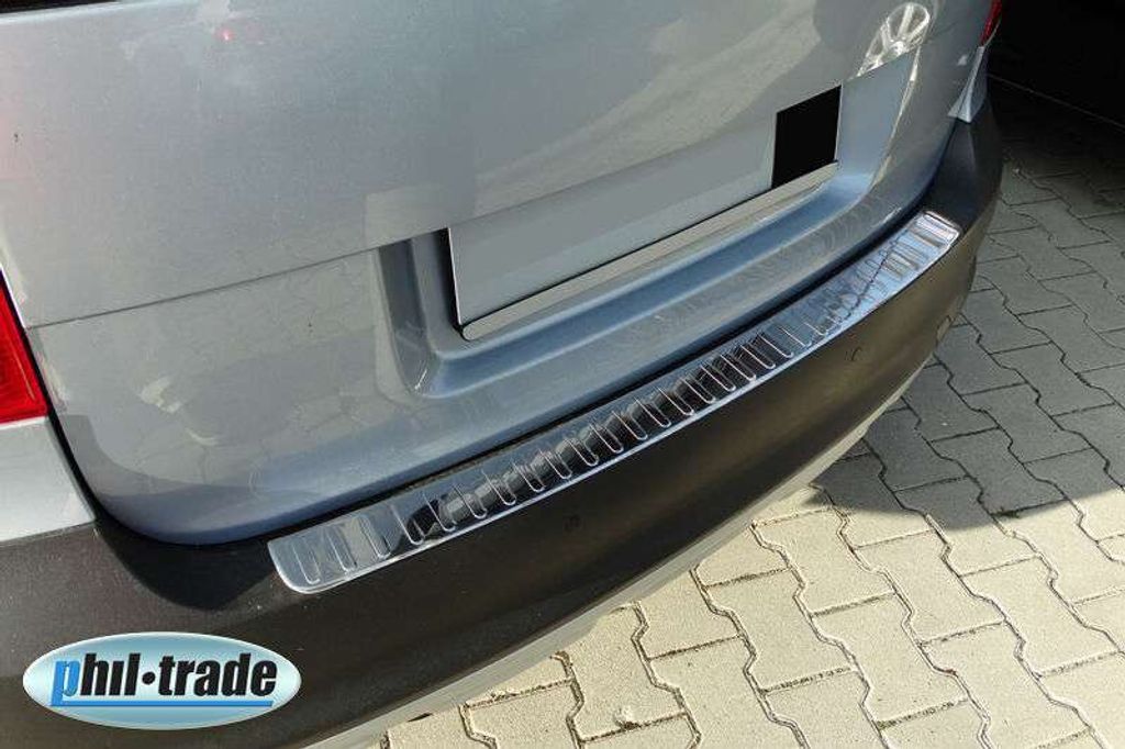 Ladekantenschutz Edelstahl chrom V2A für SKODA Yeti hinten Produktbild 