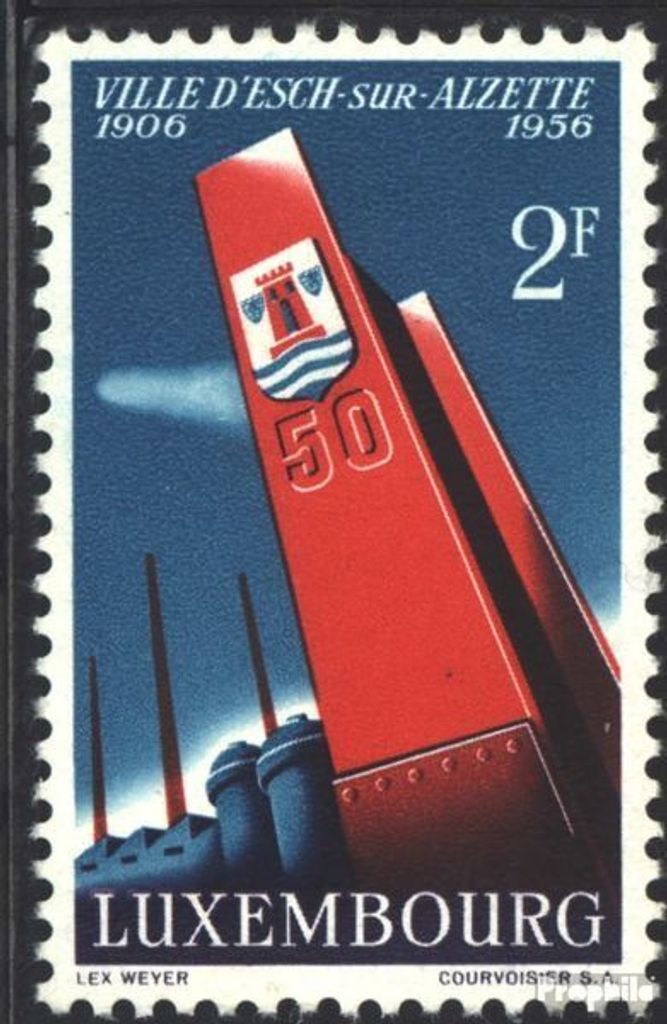 Briefmarken Luxemburg 1956 Mi 551 (kompl.Ausg.) postfrisch Esch
