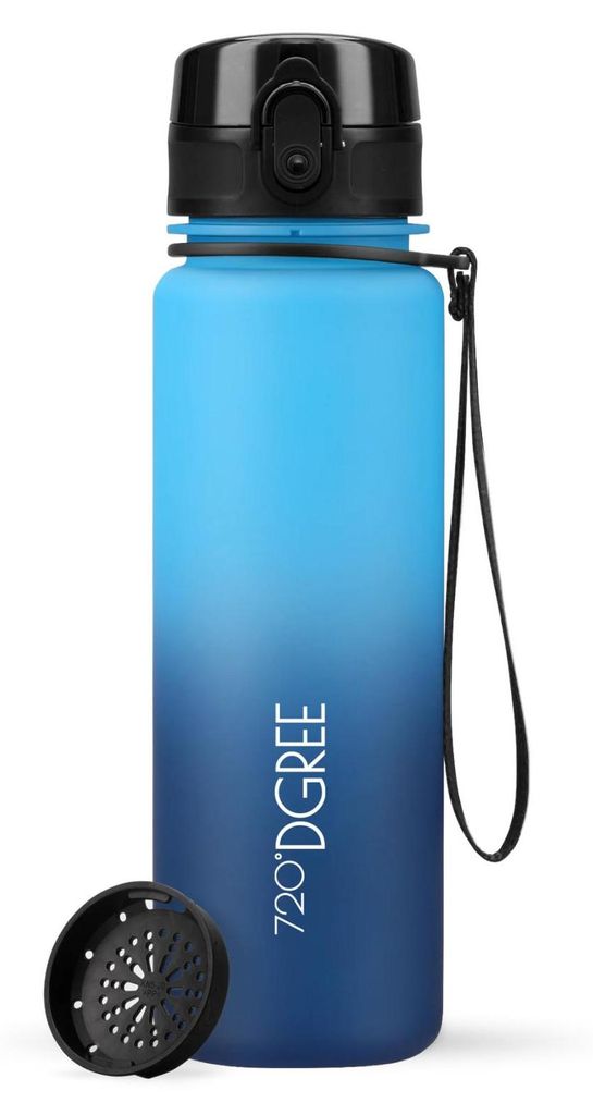720°DGREE Trinkflasche uberBottle softTouch mit Sieb sky Produktbild 