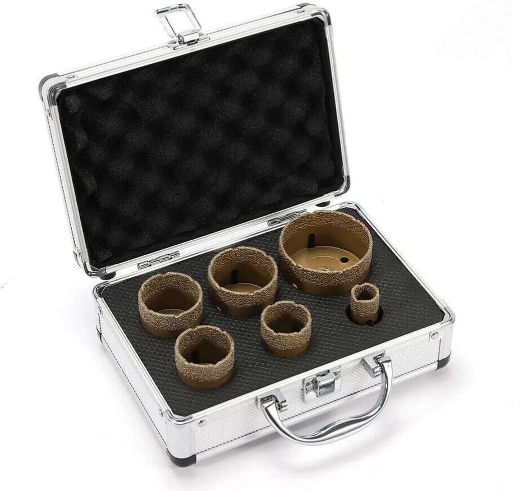 Percez le Grès Cérame sans Fissure : Kit 6 Scies Cloches Diamantées