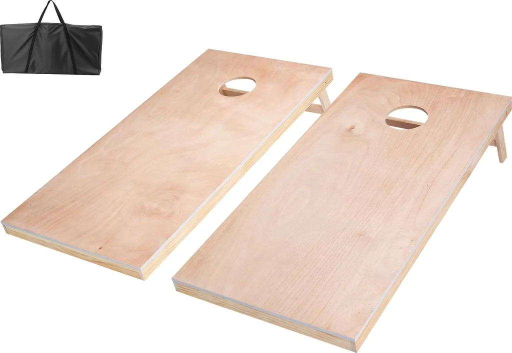 Planches de Cornhole Portables en Bois - Jeu de Lancer pour Adultes 120cm