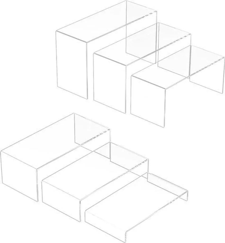 Support de Rangement Transparent Lot de 6 pour Finir le Désordre en Rayon