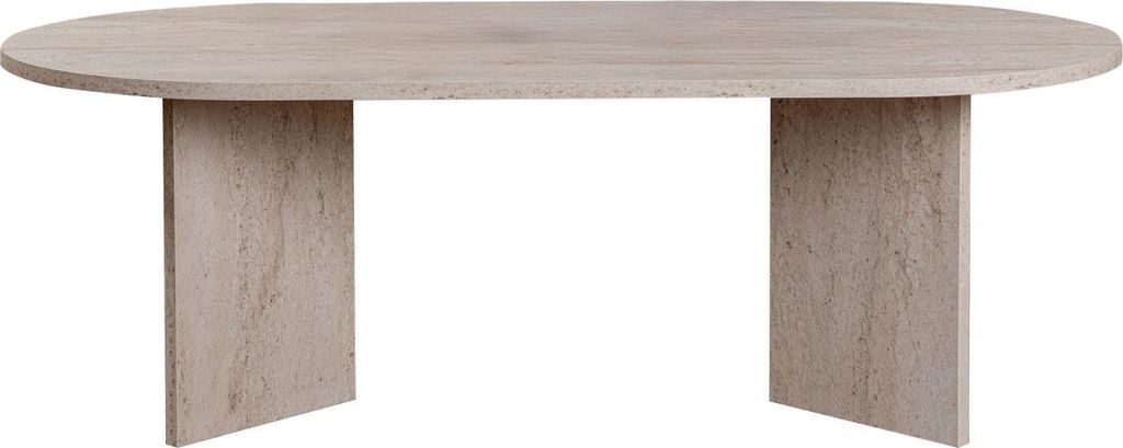 Couchtisch aus Holz "Sable" – 60 x 119 x 40 cm – Travertin