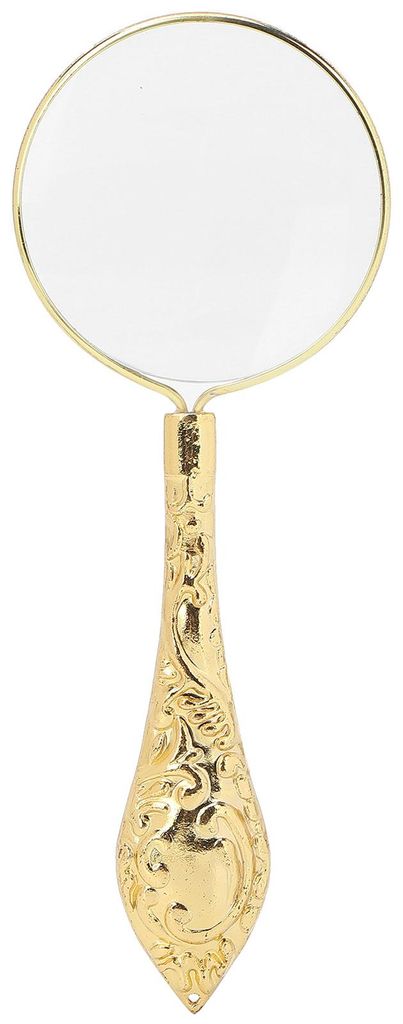 5X 45mm Lupe Handleselupe mit Metallgriff