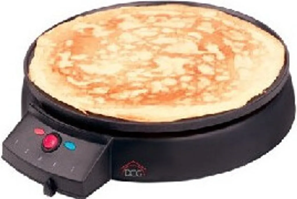 Crêpière Électrique 30cm DCG Eltronic - Plaque Antiadhésive de 900W