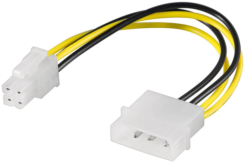 Goobay PC Stromkabel/Stromadapter, 5.25 Stecker zu ATX12 Produktbild 