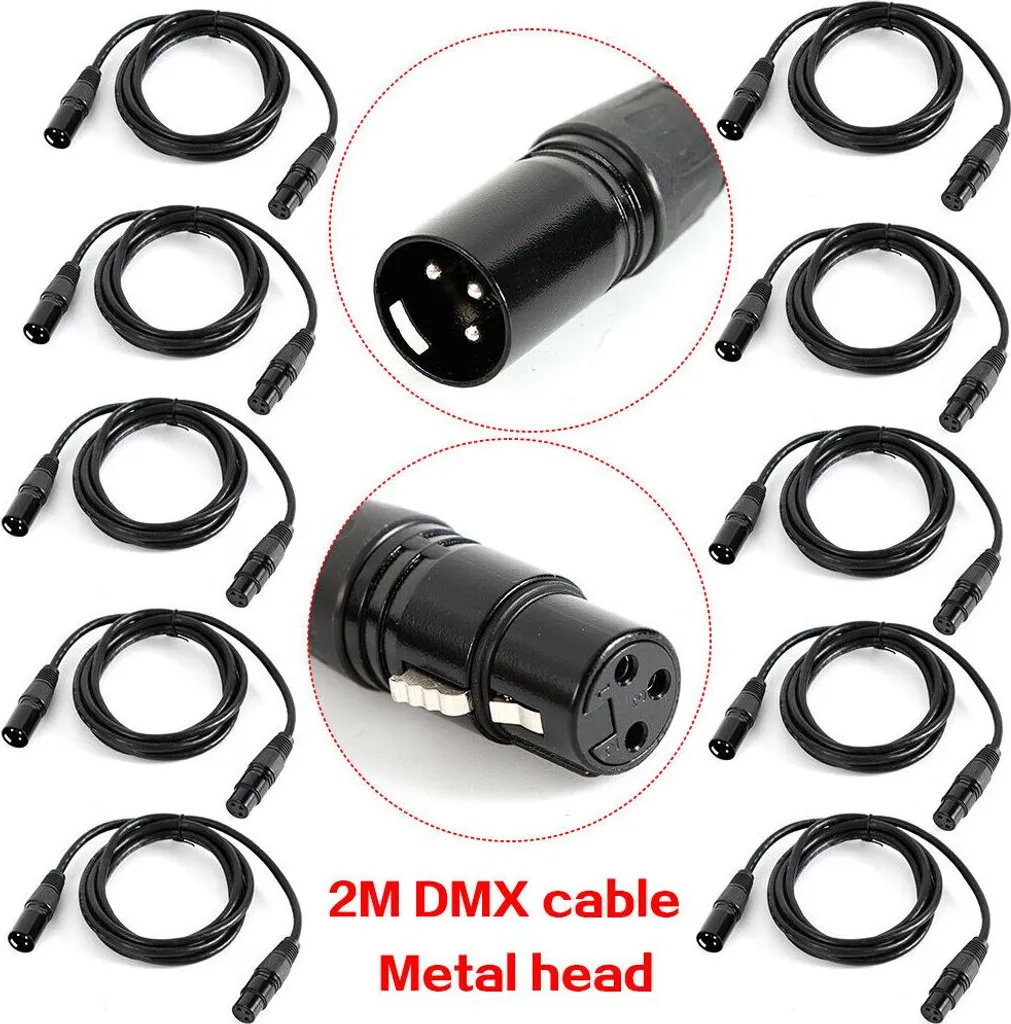 Câble DMX robuste 3 pôles avec connecteurs renforcés pour usage intensif - 2