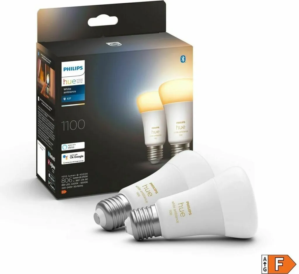 Solution Éclairage Connecté E27 Philips Hue - Pack 2 Ampoules 1100 Lm - 7