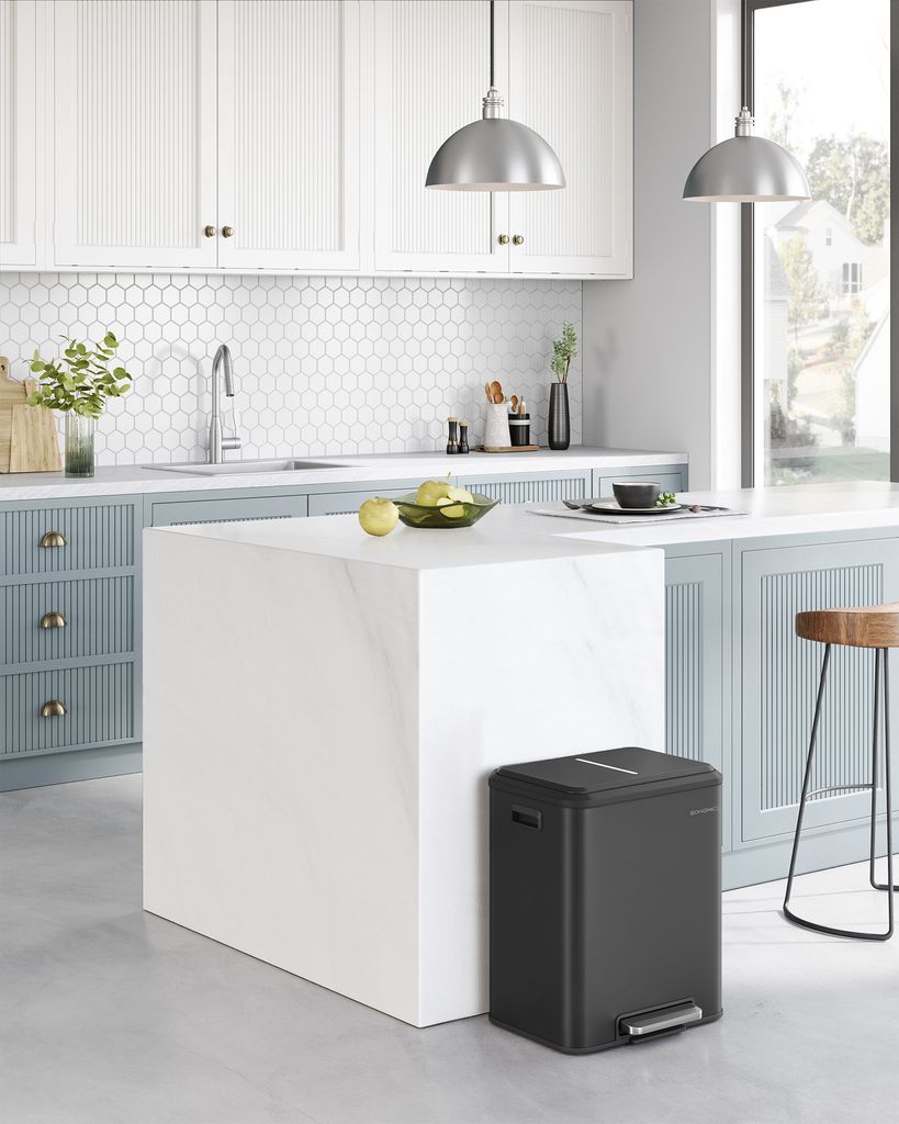 SONGMICS Mülleimer Küche, Mülltrennsystem 2x15L, 2 Produktbild 