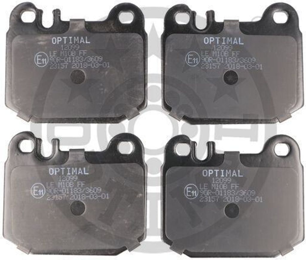 OPTIMAL Bremsbeläge Satz Hinten Bremsklötze passend für MERCEDES-BENZ M-Klasse (W163) für MASERATI QUATTROPORTE V BP-12099
