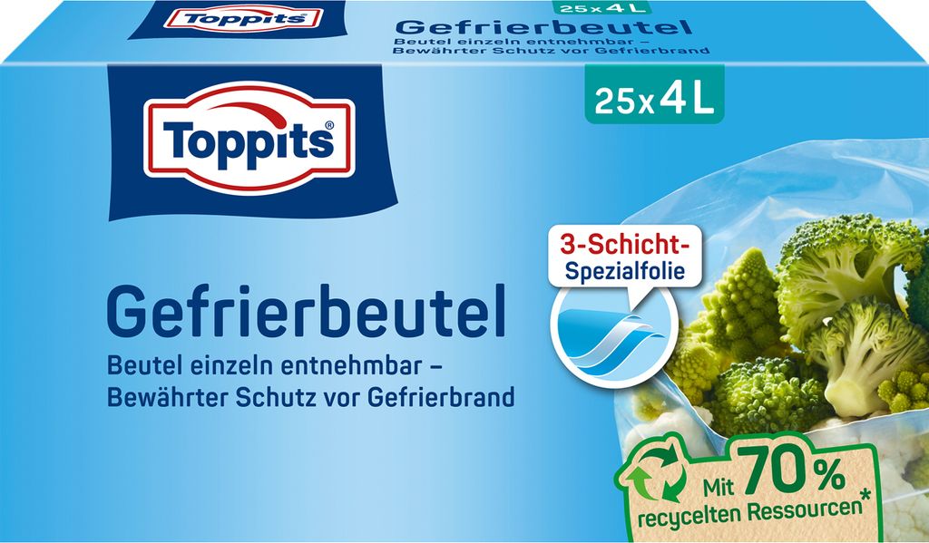 Sacchetto per congelatore Toppits 4l NP Immagine del prodotto 