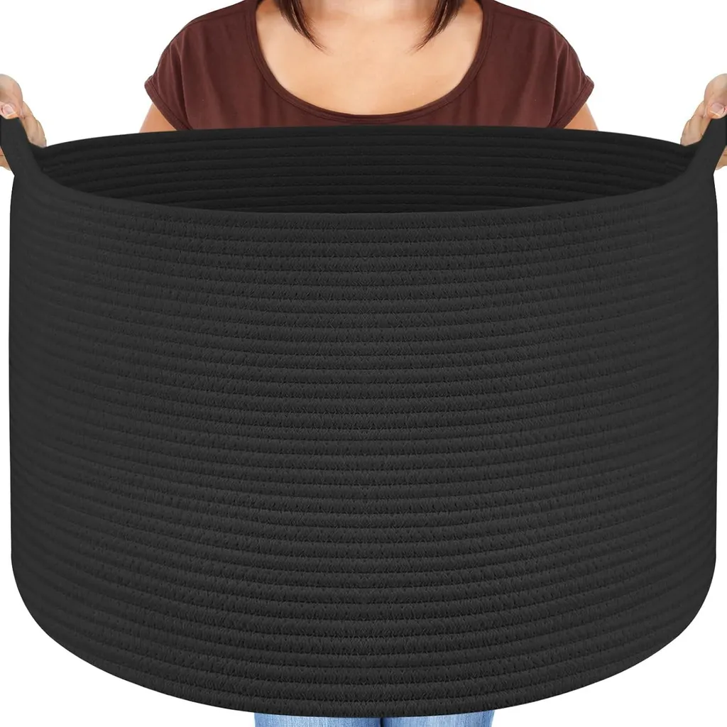 Organisateur de linge pour chambre et salle de bain pliable noir