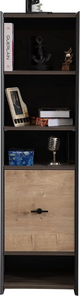Braunes Holzregal Designer Wohnzimmer Bücherregal Edle Holzmöbel