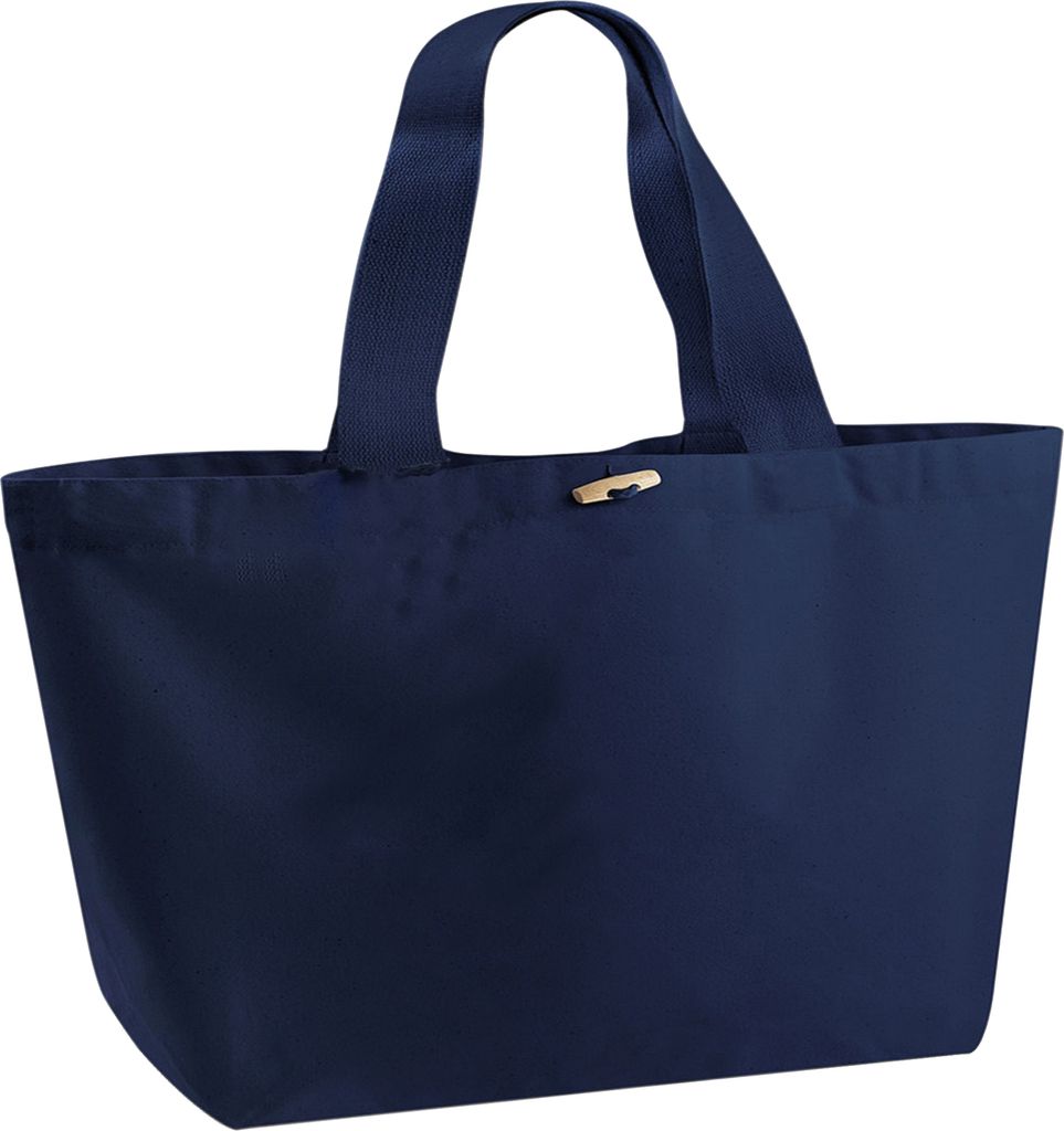Westford Mill Organic Marina XL Einkaufstasche (2 Stück/Packung) BC4528 (Einheitsgröße) (Marineblau)
